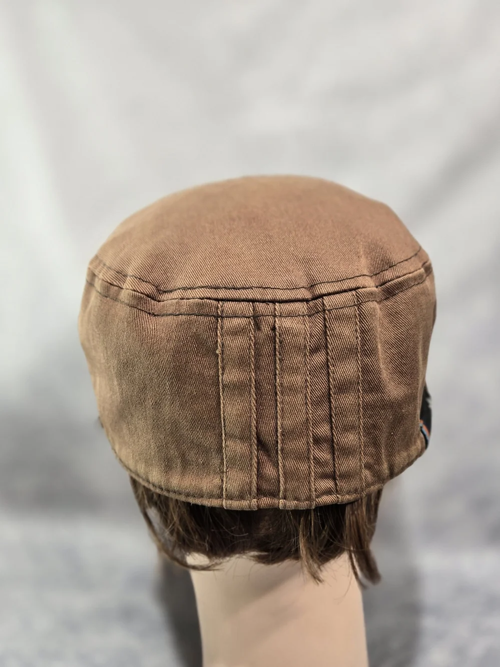 vintage Y2K-era Adidas Originals Cadet Hat in a washed brown cotton twill